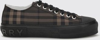 Burberry Low Top Check Pattern Fabric Trainers with Rubber Toe Cap