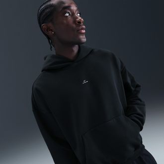 Nike Mens Standard Issue Therma-FIT Brushed Basketball Pullover Hoodie in Black | IM5918-010