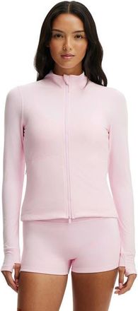 Cotton On Womens Active Ultra Soft Zip Through Jacket in Cherry Dream at Nordstrom, Size X-Small