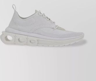 Ferragamo nima low-top sneakers with knitted upper