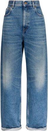 Golden Goose Kim Wide-Leg Jeans - Dames - Loose Fit Jeans - Blauw - W26 - Katoen - Jeans