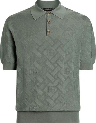 Dolce & Gabbana Poloshirt met knoopsluiting - Grijs