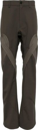 Kiko Kostadinov Deultum straight-leg trousers - men - Virgin Wool/Elastane/Polyester - 50 - Neutrals