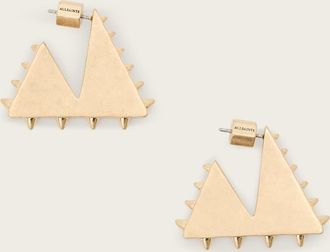 AllSaints Brass Mae Spike Small Earrings, Size: One Size