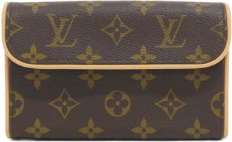 Louis Vuitton Brown Coated Canvas Fanny Pack Pochette (Pre-Owned)