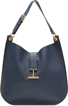 Tom Ford Large Tara Leather Hobo Bag in 1L087 Denim Blue at Nordstrom