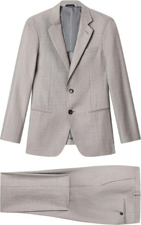 Giorgio Armani Soho Single-Breasted Suit - Heren - Business pakken - Grijs - XL - Wol - Kostuums