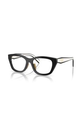Prada 53mm Irregular optical glasses in Black at Nordstrom