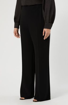 Marina Rinaldi Franz Wide Leg Trousers in Black at Nordstrom, Size 14W