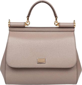 Dolce & Gabbana Sicily Handbag - Dames - Handtassen - Beige - ONE Size - Katoen - Tassen