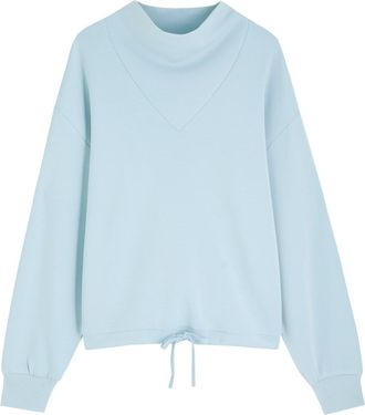 Varley Betsy Stretch-jersey Sweatshirt - Light Blue - XL (UK16 / XL)