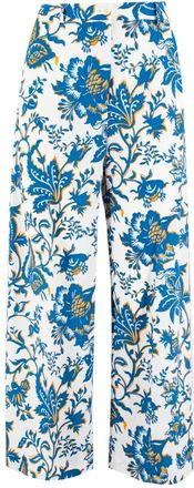 Etro Wide Broeken - Dames - Wijde Broeken - Blauw - M - Broeken