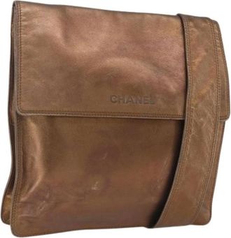 Chanel Pre-owned Cross Body Bags, female, Brown, Size: ONE SIZE Pre-owned Vintage Cross Body Bag