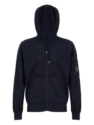 C.P. Company zip-front hoodie - men - Cotton - L - Blue