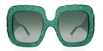 Anna-Karin Karlsson SHADE OF SHELLY Emerald Crystal Womens Sunglasses Green Size Standard