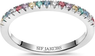Sif Jakobs Jewellery Ring Ellera in Sterling Silver/rainbow at Nordstrom, Size 8.5