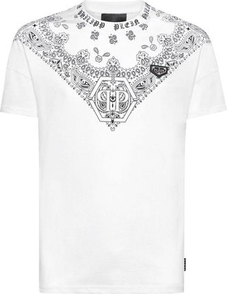 Philipp Plein bandana-print T-shirt - White
