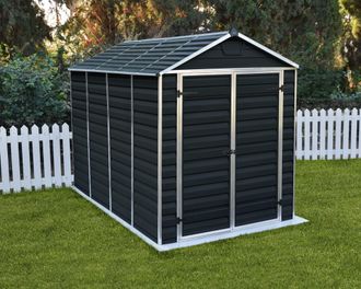 Palram Canopia Skylight Caseta De Jard&iacute;n Policarbonato 303x185x217 Cm Gris Oscuro