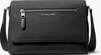 Michael Kors Hudson Small Pebbled Leather Messenger Bag