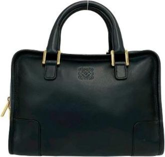 Loewe Pre-owned Amazona 28 Leren Handtas - Dames - Vintage Handtas - Zwart - ONE Size - Leer - Vintage