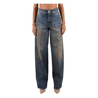 Nine In The Morning Loose-fit jeans - Dames - Jeans - Blauw - Maat: W30 Katoen