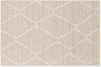 Oviala Alfombra de exterior de polipropileno de 160 x 230 cm en beige