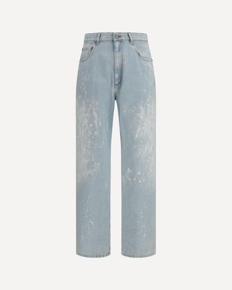 Maison Margiela Splatter effect Jeans Male 33