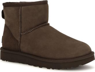 UGG Womens Classic Mini Ii Sheepskin Ankle Boots Dusted Cocoa