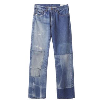 Maison Kitsun&eacute; Pantalones vaqueros patchwork - Jeans - Hombre - Azul - W31