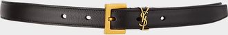 Saint Laurent YSL Monogram Leather Belt