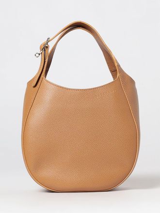 Longchamp Borsa tote mini Le Foulonn&eacute; Toile in pelle a grana con logo impresso