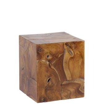 Moycor Pedestal de madera marr&oacute;n, 40x40 cm