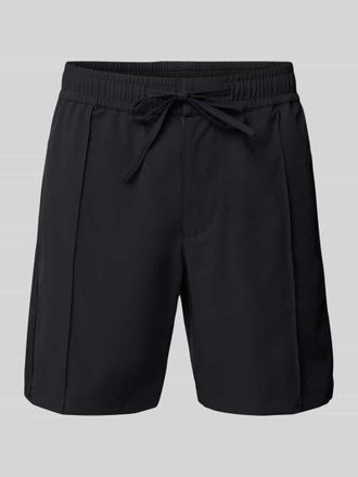 BALR. Regular Fit Shorts mit fixierten B&uuml;gelfalten Modell Hex-Series in Black, Gr&ouml;&szlig;e S