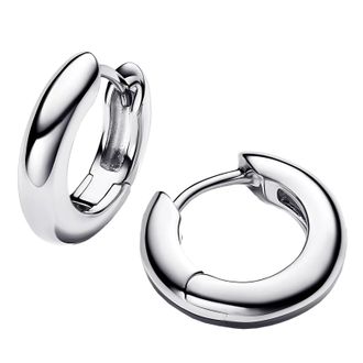 Pandora Earrings - Sterling silver hoop earrings - silver - Earrings for ladies