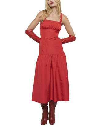 Derek Lam Selena Gathered Bust Dress