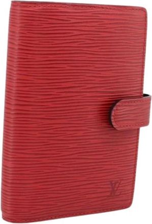 Louis Vuitton Pre-owned Day Planner Cover - Dames - Vintage Accessoires - Rood - ONE Size - Leer - Vintage