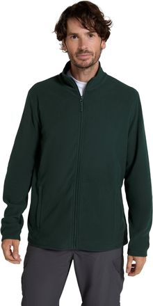 Mountain Warehouse Camber Mens Fleece Full-Zip Jacket - Lightweight & Quick Dry Microfleece Sweatshirt, Casual Wear - Winter Camping, Outdoors, Travelling & Hiking Dark 