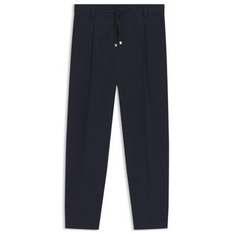HUGO BOSS Modern-fit pants in performance-stretch seersucker
