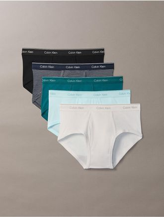Calvin Klein Mens Cotton Classics 5-Pack Brief - Multi - XL