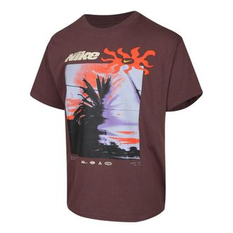 Nike Knitted Sports Casual T-Shirt Brown IH1372-502