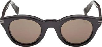 Ermenegildo Zegna Accessoires, Heren, Zwart, ONE Size, Ez 0302 Zonnebril