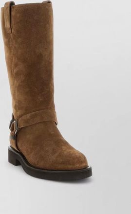 Brunello Cucinelli suede calf boots