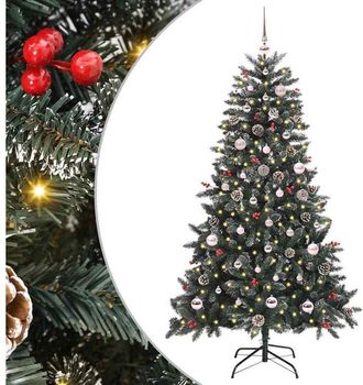 vidaXL &Aacute;rbol De Navidad Artificial Verde 150 Cm Pvc, Pl&aacute;stico Y Acero Vidaxl