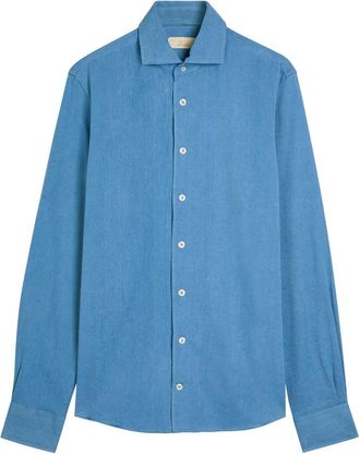Aur&eacute;lien Chambray Shirt - Mid Blu - XL