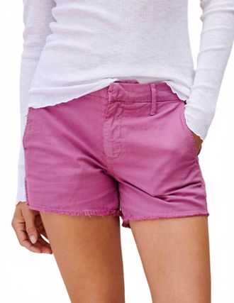 Sundry Trouser Raw Hem Shorts In Orchid