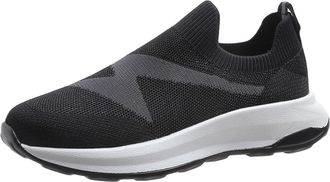 Generic Womens Slip on Walking Shoes Ladies Platform Plantar Fasciitis Sneakers Fashion and Autumn Women Mesh Breathable Flat Bottom Lightweight Solid Color C