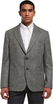 Brooks Brothers Virgin Wollen Sportjas - Heren - Blazers - Zwart - 4XL - Wol - Jassen