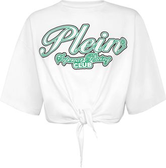 Philipp Plein T-Shirt Round Neck Ss Racing Club Crop