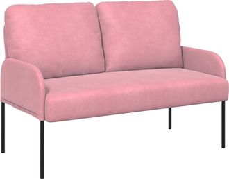 vidaXL Sof&aacute;s Con Coj&iacute;n 110cm Rosa Madera Contrachapada Vidaxl