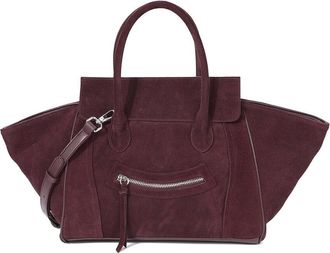 Tiffany & Fred Suede & Leather Winged Tote